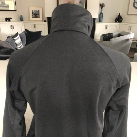 RYU Tech Mid Layr Activewear Pullover 1/4 Zip Lg Slv Top Heather Ashalt Size S - Picture 6 of 12